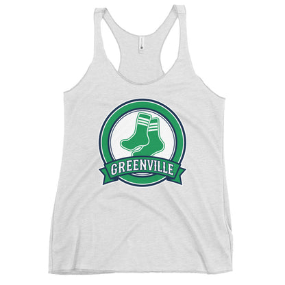 Performance | Thin Racerback Tank Top | Greenville Sox | Badge Logo