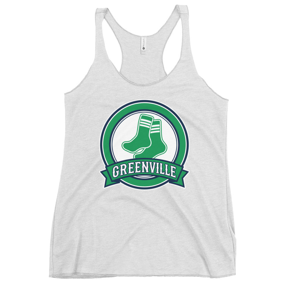 Performance | Thin Racerback Tank Top | Greenville Sox | Badge Logo