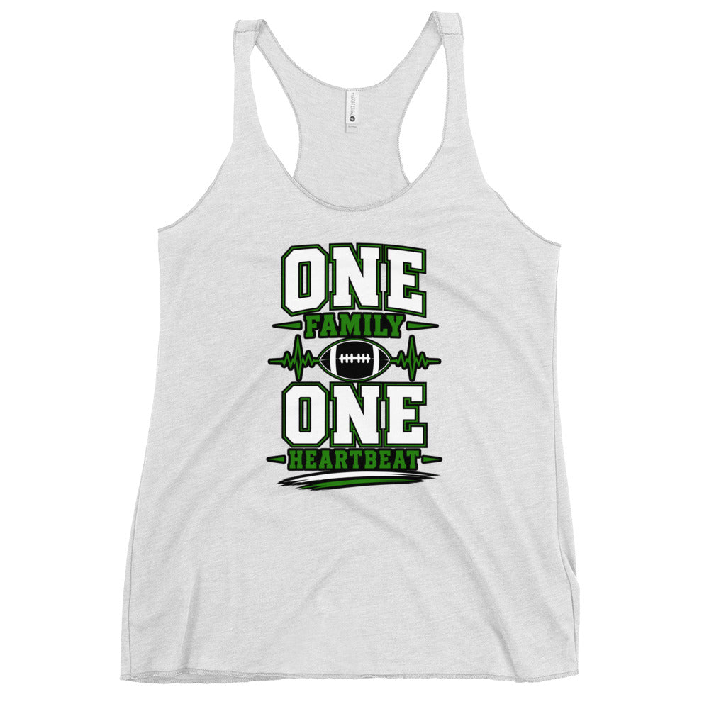Performance | Thin Racerback Tank Top | Celina Black Football | Modern Script Logo