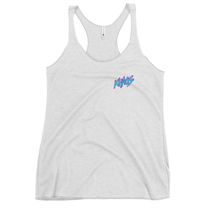 Performance | Thin Racerback Tank Top | Khaos Softball | Script Logo