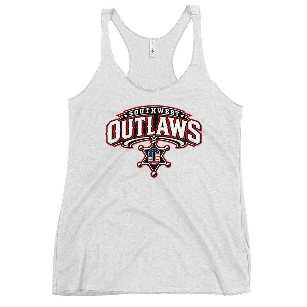 Performance | Thin Racerback Tank Top | Southwest Outlaws | Vanguard Logo