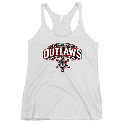 Performance | Thin Racerback Tank Top | Southwest Outlaws | Vanguard Logo