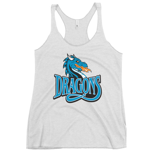 Performance | Thin Racerback Tank Top | International Studies Middle School Volleyball | Emblem Logo