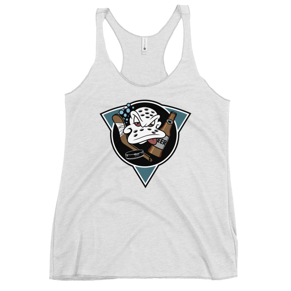 Performance | Thin Racerback Tank Top | Mighty Drunks | Crest Logo