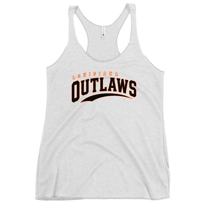 Performance | Thin Racerback Tank Top | Louisiana Outlaws | Vanguard Logo