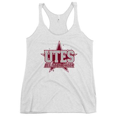 Performance | Thin Racerback Tank Top | Utes Allstar Cheer | Crest Logo