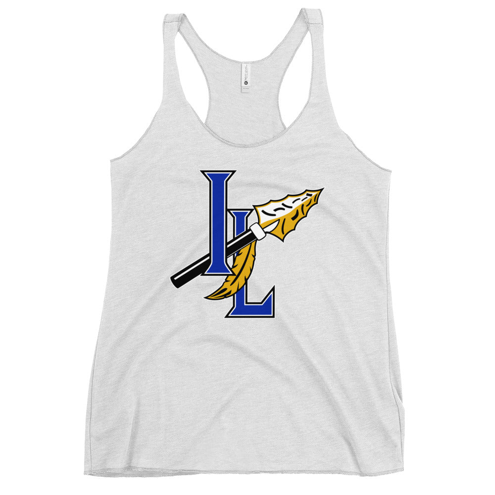 Performance | Thin Racerback Tank Top | Indian Land Middle School Volleyball | Spear Athletic Logo