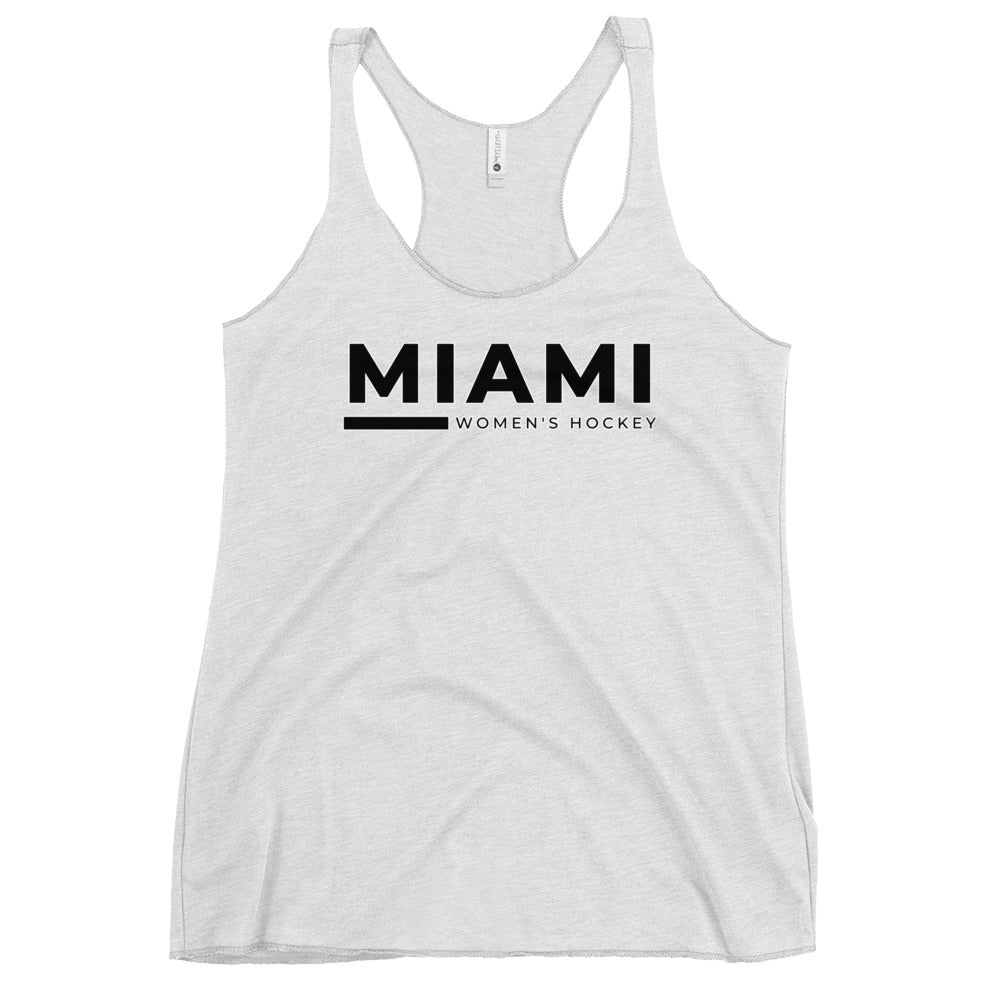 Performance | Thin Racerback Tank Top | Miami Women's Hockey | Lettermark Logo