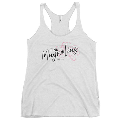 Performance | Thin Racerback Tank Top | Pink Magnolias Dance | Lettermark Logo