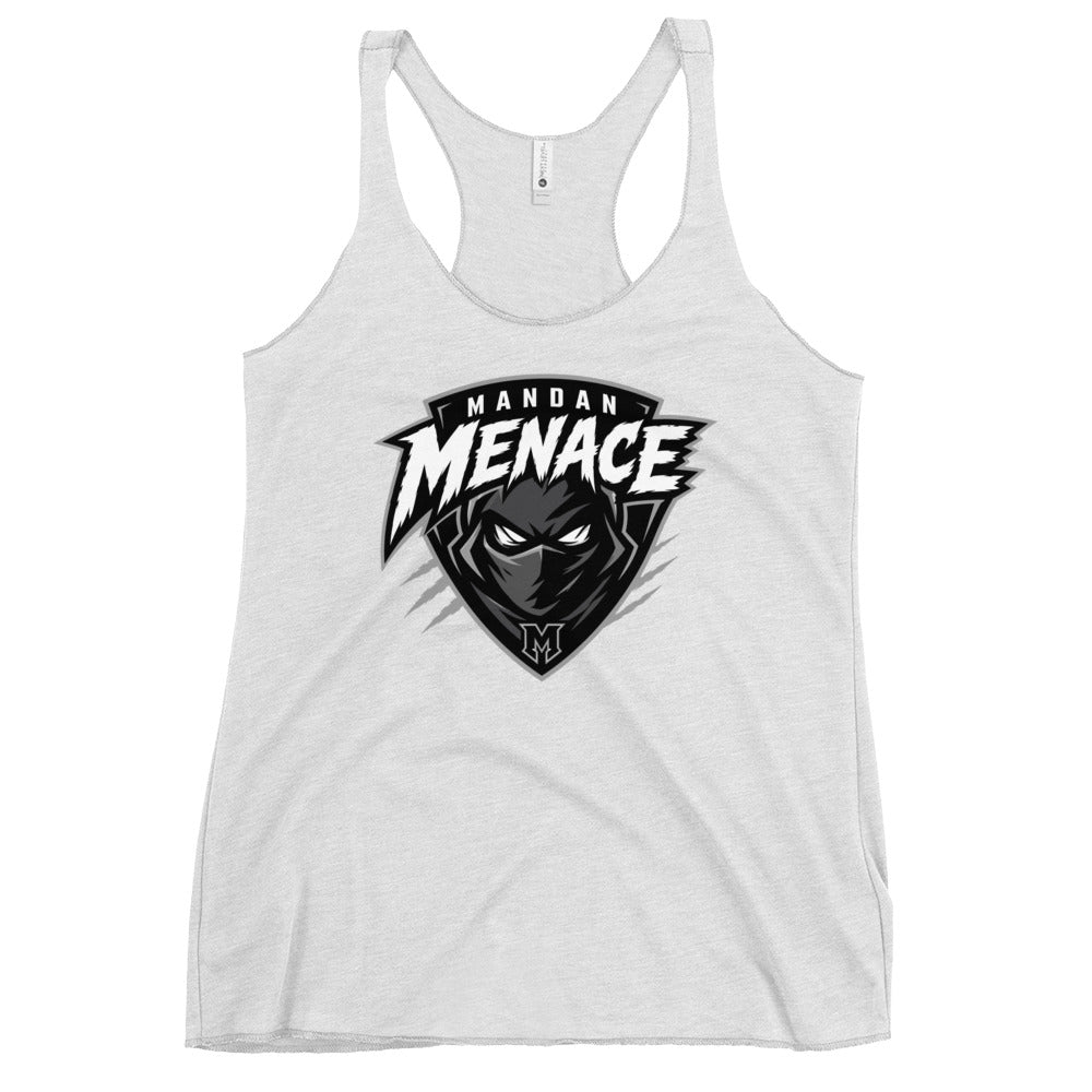 Performance | Thin Racerback Tank Top | Mandan Menace | Shield Logo
