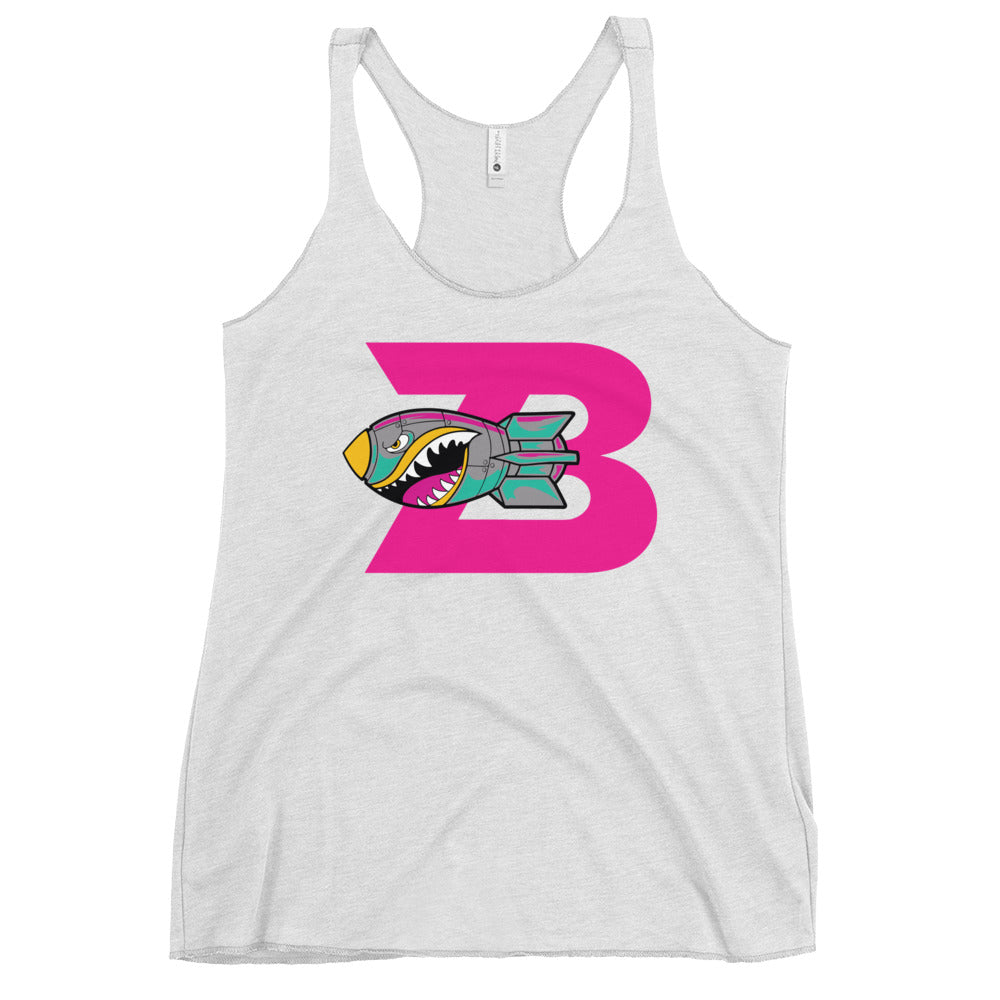 Performance | Thin Racerback Tank Top | Buffalo Bomb Squad 12u Softball | Lettermark Logo