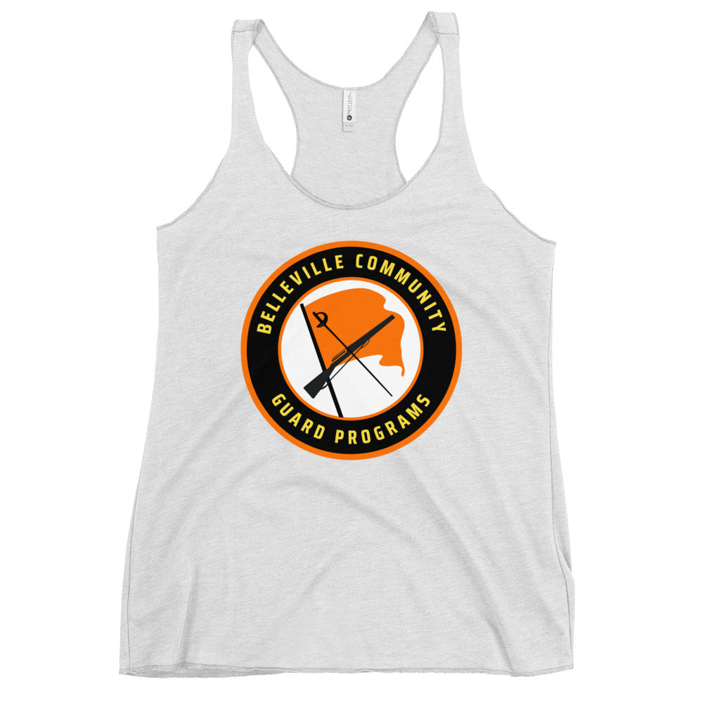Performance | Thin Racerback Tank Top | Belleville Community Guard Programs | Badge Logo