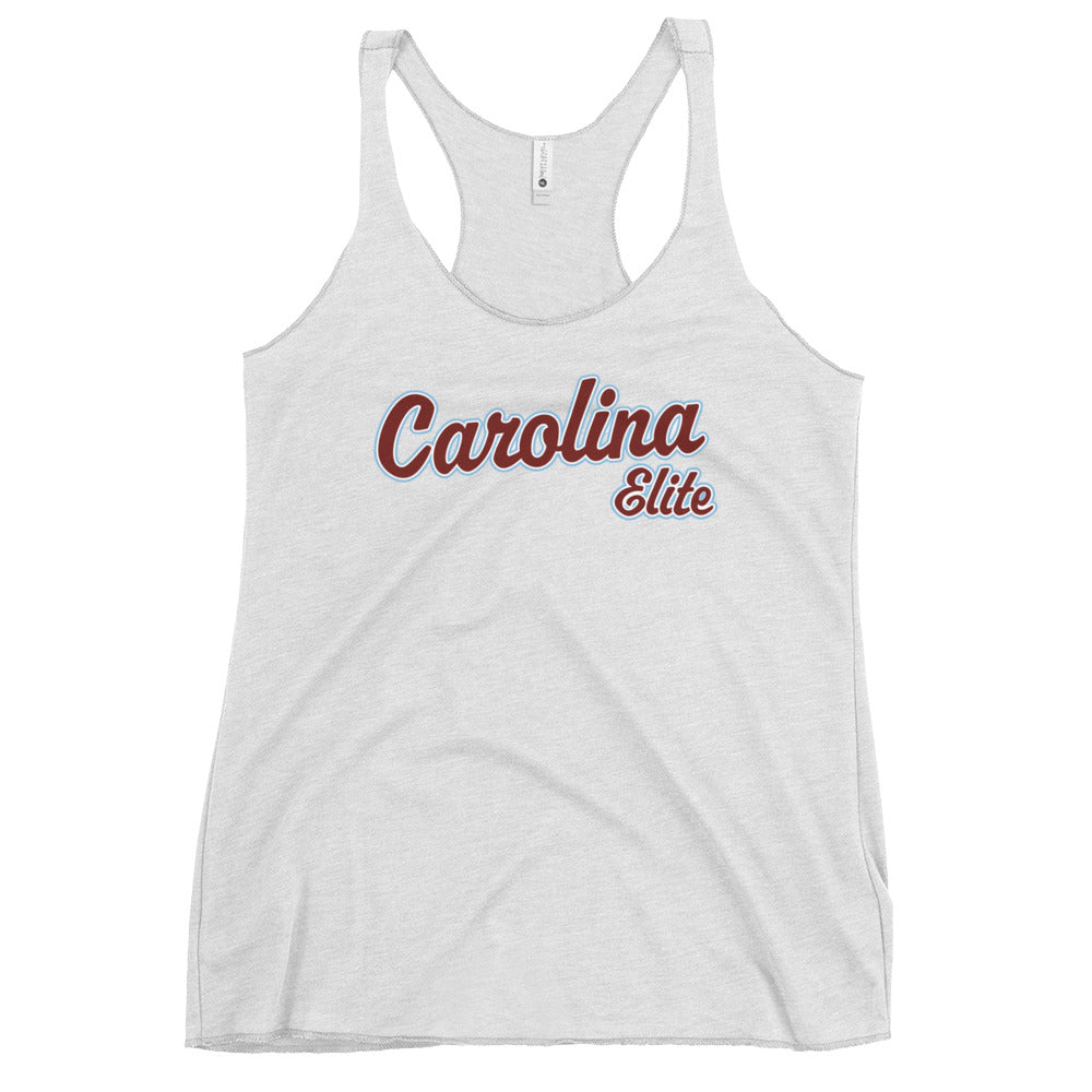 Performance | Thin Racerback Tank Top | Carolina Elite-Shields | Modern Script Logo