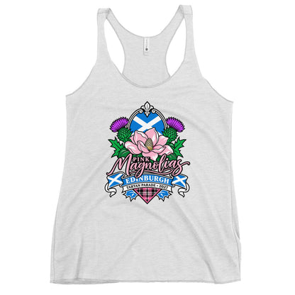 Performance | Thin Racerback Tank Top | Pink Magnolias Dance | Valor Logo