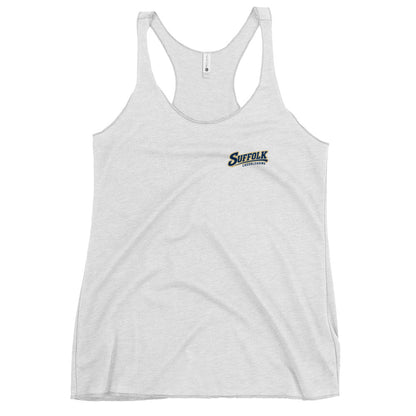 Performance | Thin Racerback Tank Top | Suffolk University Cheerleading | Athletics Logo