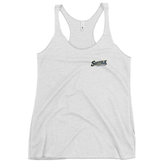 Performance | Thin Racerback Tank Top | Suffolk University Cheerleading | Athletics Logo
