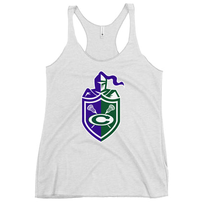 Performance | Thin Racerback Tank Top | Central West Girls Lacrosse | Crest Logo