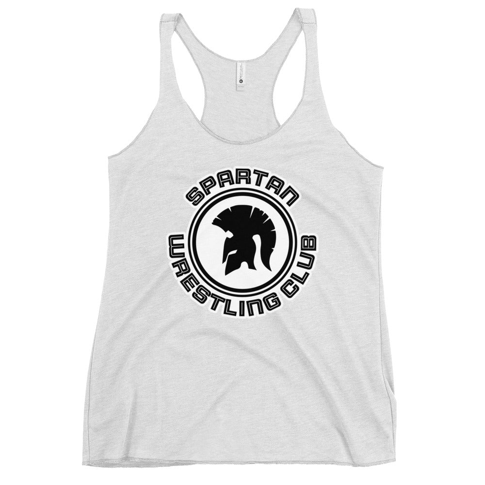 Performance | Thin Racerback Tank Top | Spartan Wrestling Club | Crest Logo