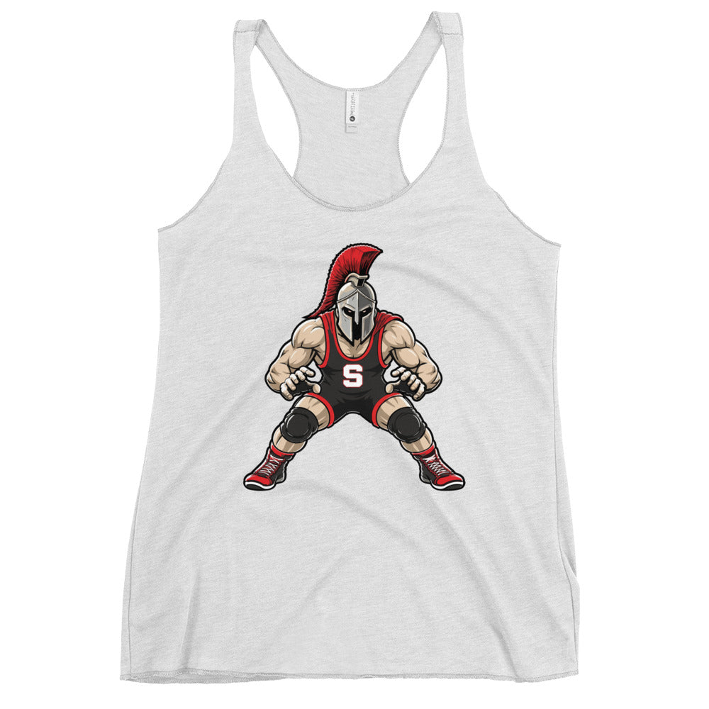 Performance | Thin Racerback Tank Top | Spartan Wrestling Club | Mascot Logo