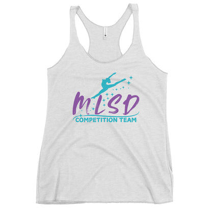 Performance | Thin Racerback Tank Top | Miss Lorraine’s School of Dance | Lettermark Logo