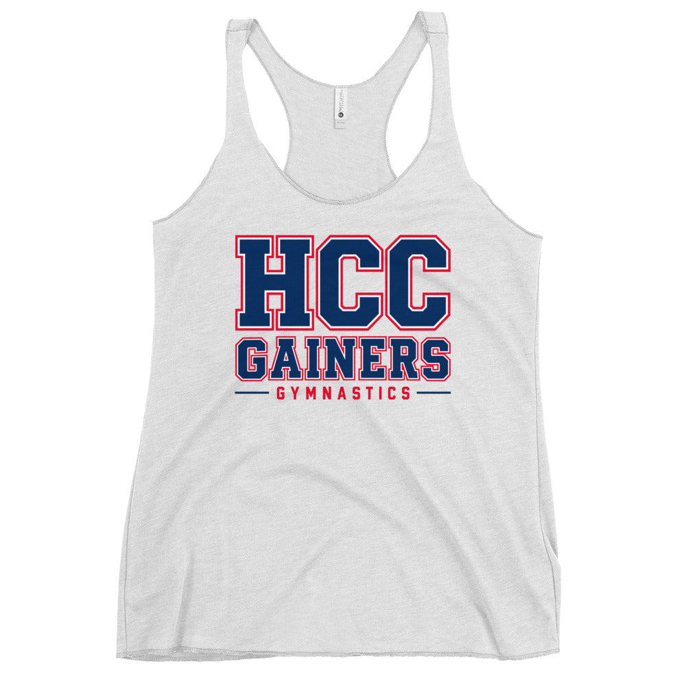 Performance | Thin Racerback Tank Top | HCC Gymnastics | Vanguard Logo