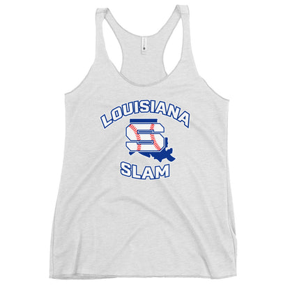 Performance | Thin Racerback Tank Top | Louisiana Slam Baseball | Emblem Logo