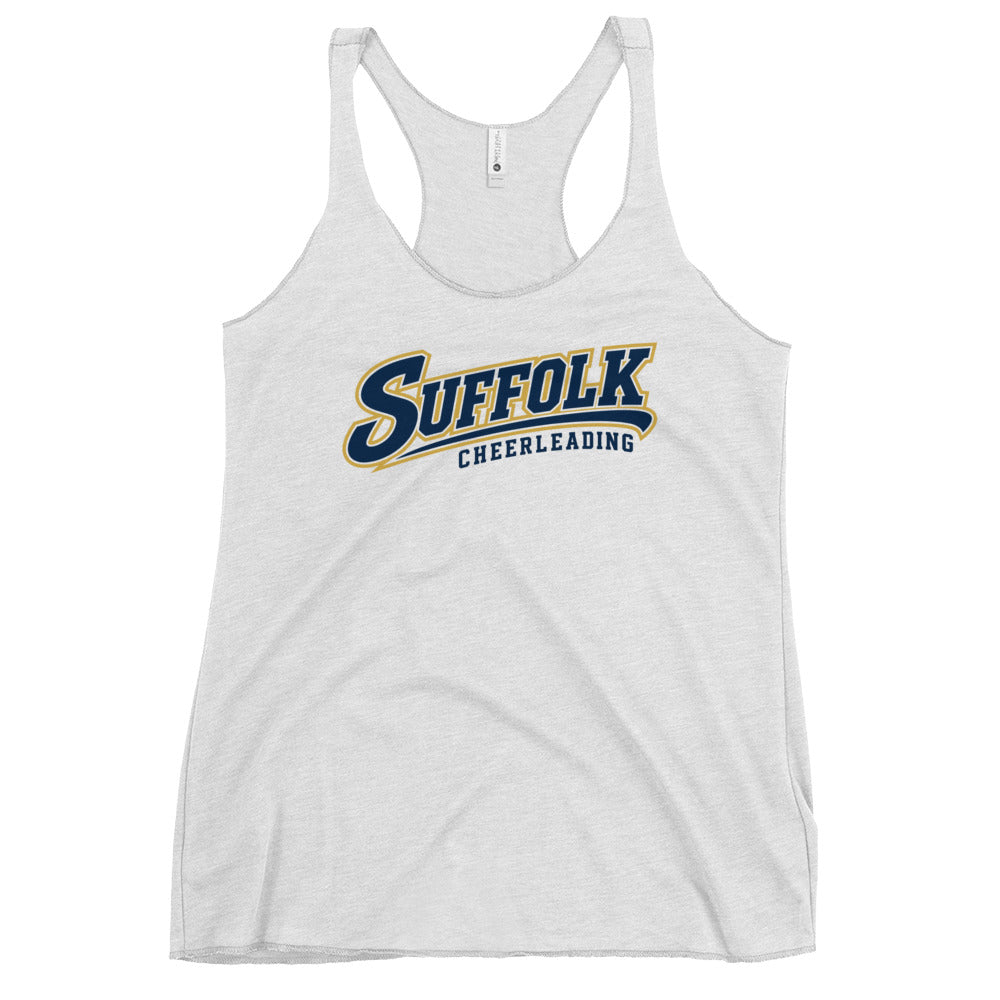 Performance | Thin Racerback Tank Top | Suffolk University Cheerleading | Athletics Logo