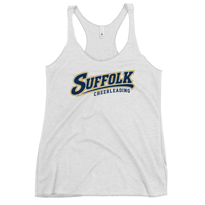 Performance | Thin Racerback Tank Top | Suffolk University Cheerleading | Athletics Logo