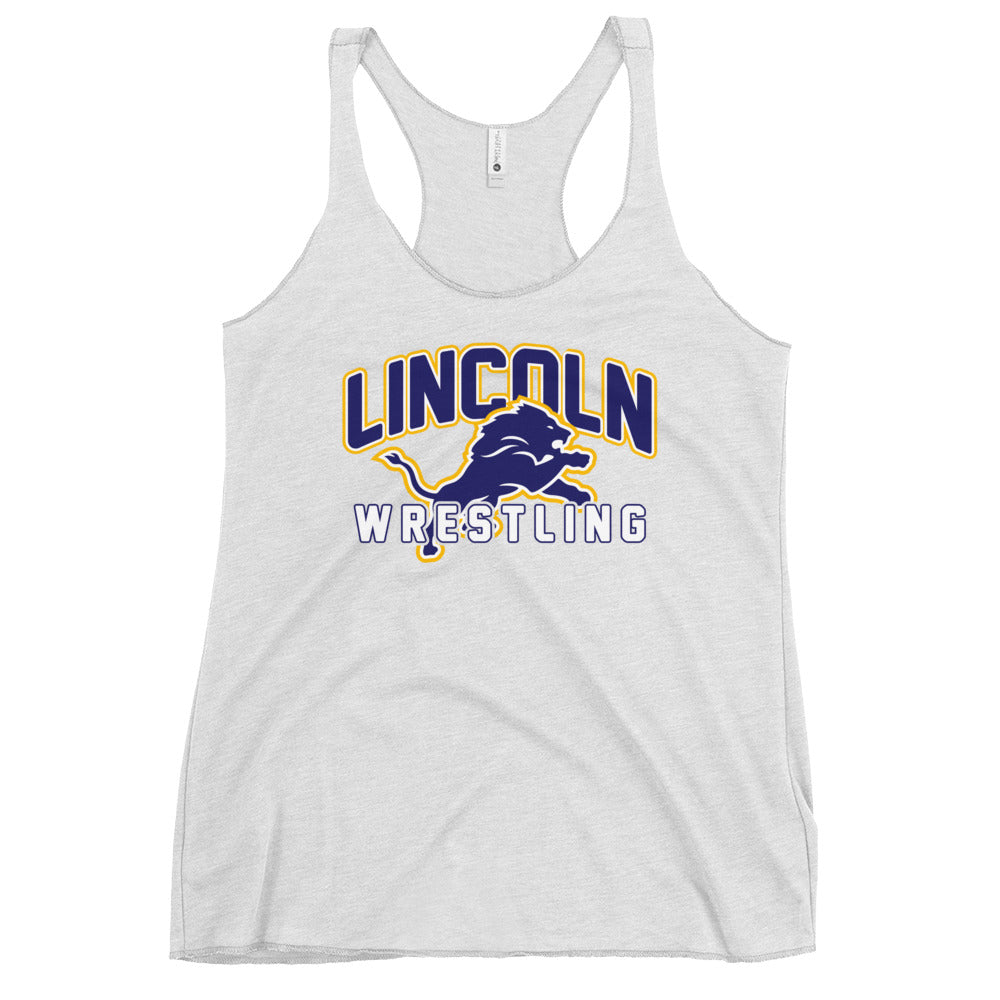 Performance | Thin Racerback Tank Top | Lincoln High School | Crest Logo