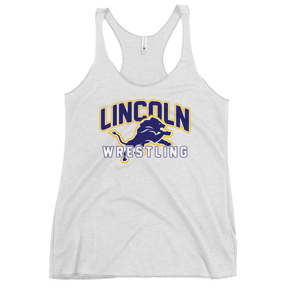 Performance | Thin Racerback Tank Top | Lincoln High School | Crest Logo