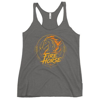 Performance | Thin Racerback Tank Top | Fire Horse Masters | Vanguard Logo