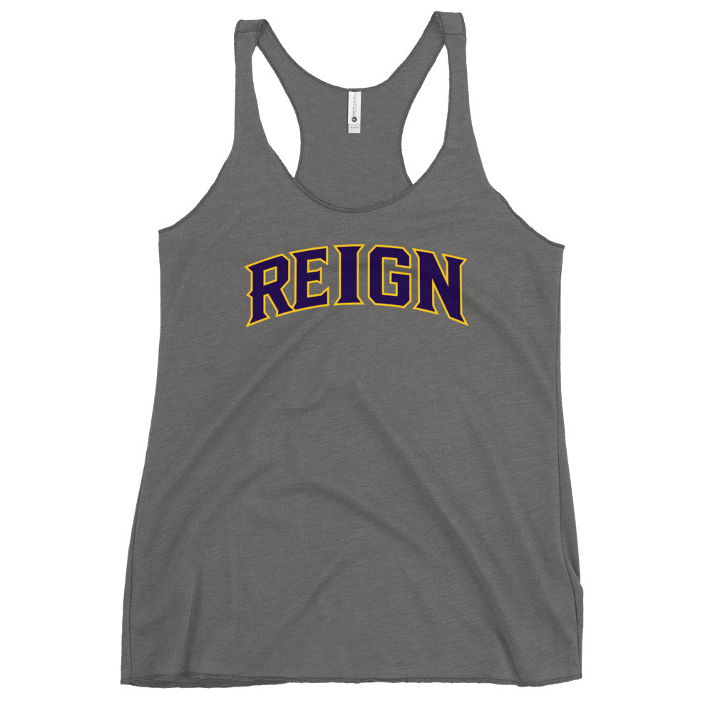 Performance | Thin Racerback Tank Top | REIGN 10U Softball | Script Logo