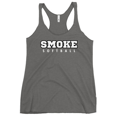 Performance | Thin Racerback Tank Top | Smoke 14U Softball | Crest Logo