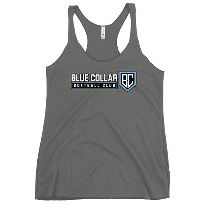 Performance | Thin Racerback Tank Top | Blue Collar Softball 2034 | Vanguard Logo