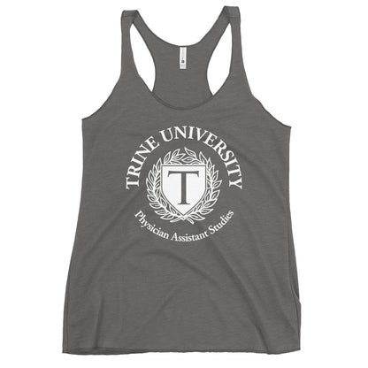 Performance | Thin Racerback Tank Top | Trine PA program | Emblem Logo