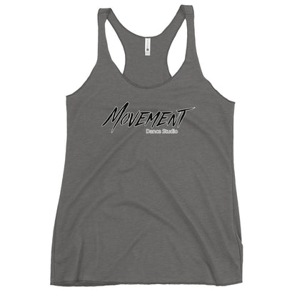 Performance | Thin Racerback Tank Top | Movement Dance Studio | Crest Logo