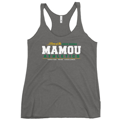 Performance | Thin Racerback Tank Top | Mamou High School | Modern Script Logo