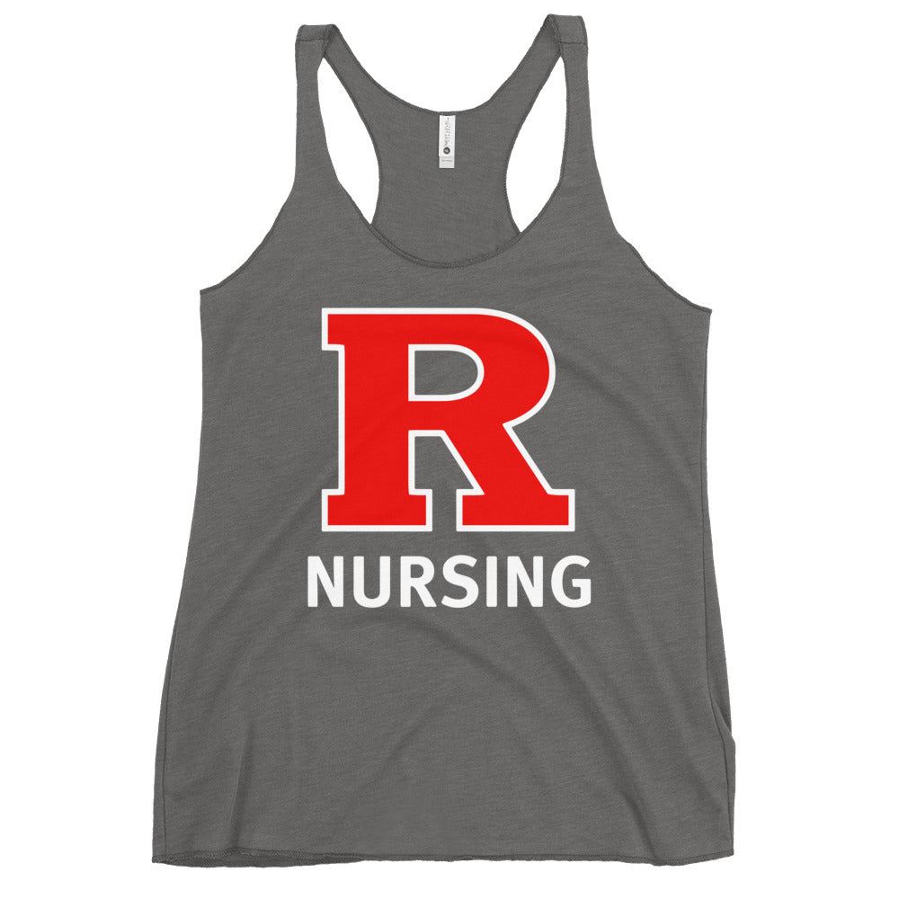 Performance | Thin Racerback Tank Top | Grand View University Nursing | Lettemark Logo