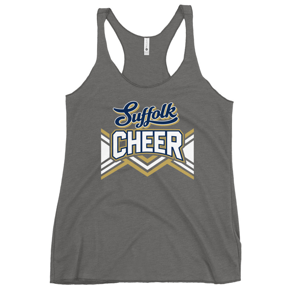Performance | Thin Racerback Tank Top | Suffolk University Cheerleading | Vanguard Logo