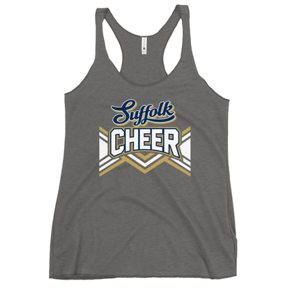 Performance | Thin Racerback Tank Top | Suffolk University Cheerleading | Vanguard Logo