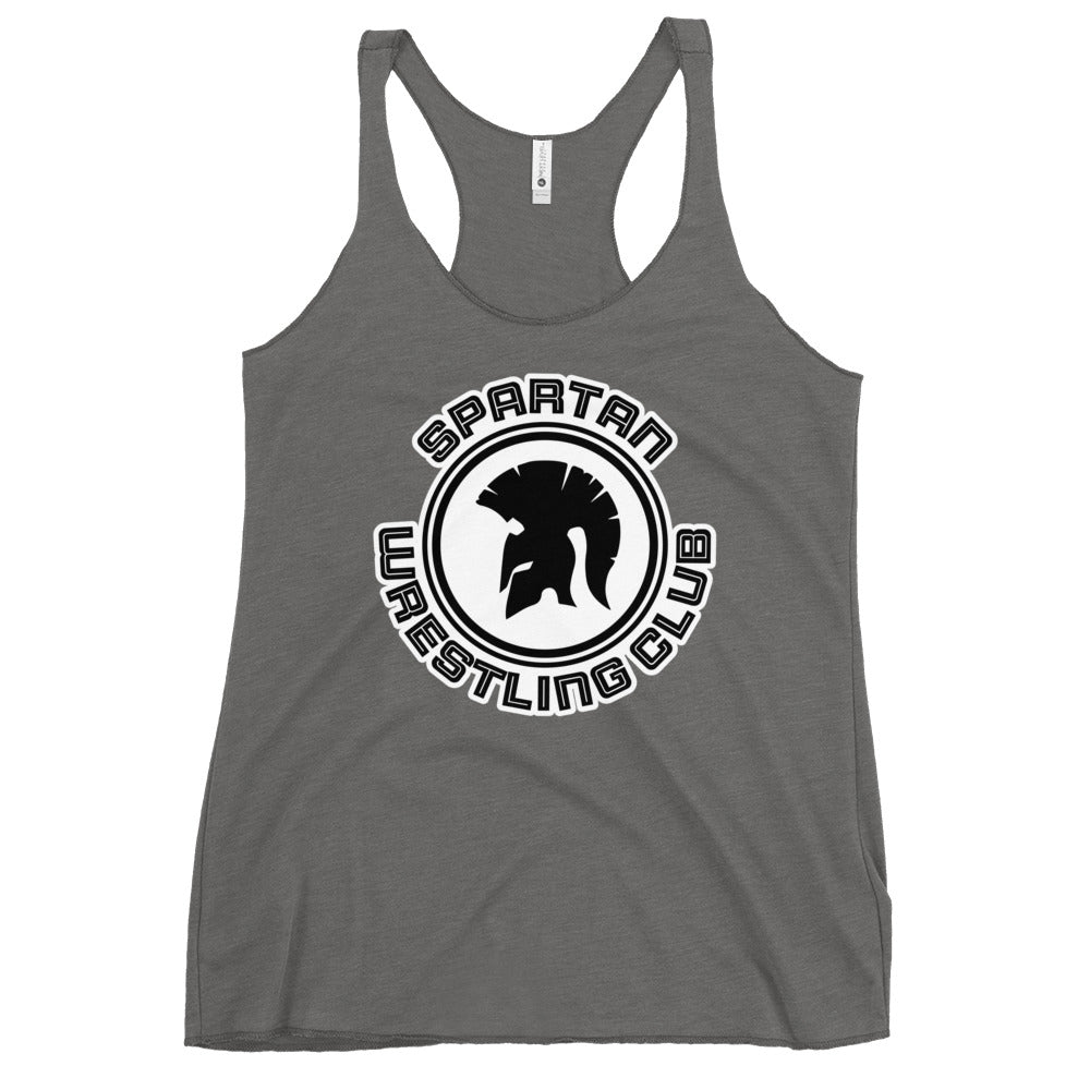 Performance | Thin Racerback Tank Top | Spartan Wrestling Club | Crest Logo