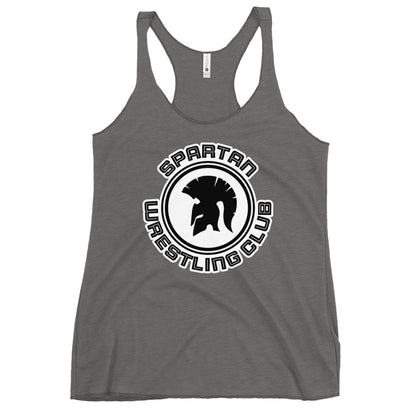 Performance | Thin Racerback Tank Top | Spartan Wrestling Club | Crest Logo