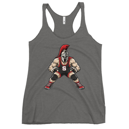 Performance | Thin Racerback Tank Top | Spartan Wrestling Club | Mascot Logo