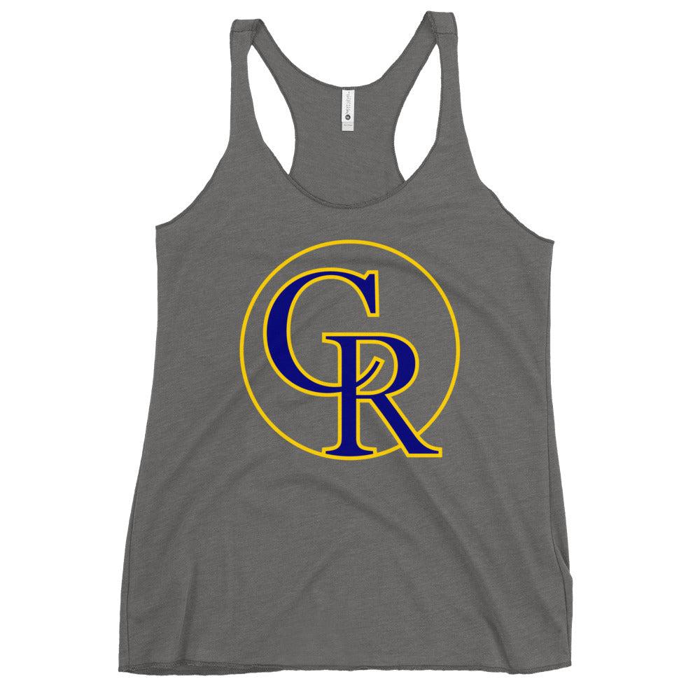 Performance | Thin Racerback Tank Top | Chestnut Ridge Lions Football | Crest Logo