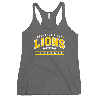 Performance | Thin Racerback Tank Top | Chestnut Ridge Lions Football | Valor Logo