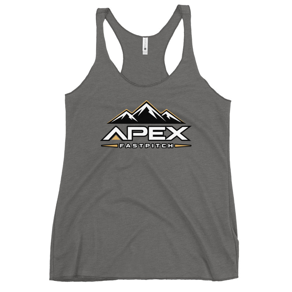 Performance | Thin Racerback Tank Top | Apex Fastpitch | Crest Logo