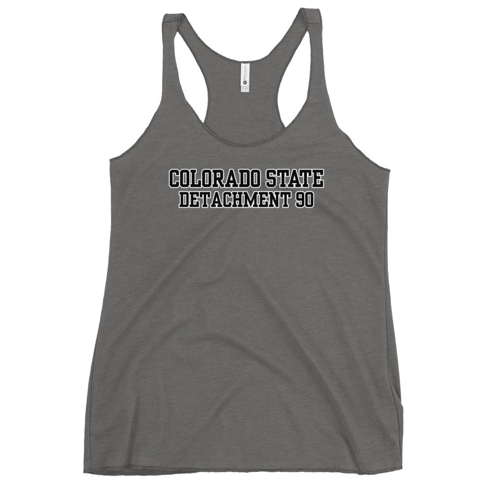 Performance | Thin Racerback Tank Top | Colorado State Detachment 90 | Modern Script Logo