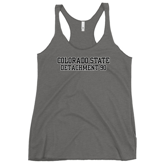 Performance | Thin Racerback Tank Top | Colorado State Detachment 90 | Modern Script Logo