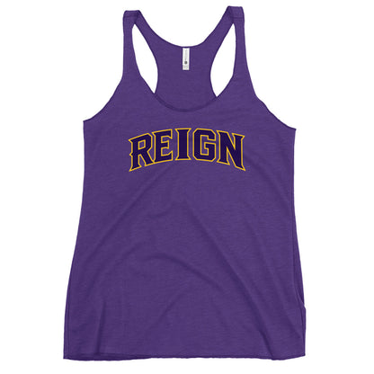 Performance | Thin Racerback Tank Top | REIGN 10U Softball | Script Logo