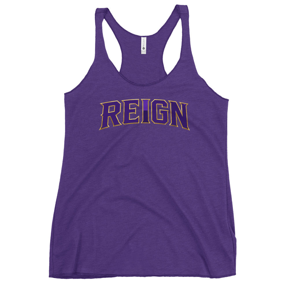 Performance | Thin Racerback Tank Top | REIGN 10U Softball | Script Logo